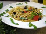 Spaghetti Alla Puttanesca (Spaghetti With Hot Sauce)