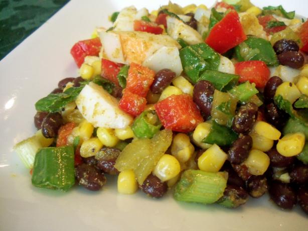 Colorful Black Bean and Crab Salad. Photo by *Parsley*