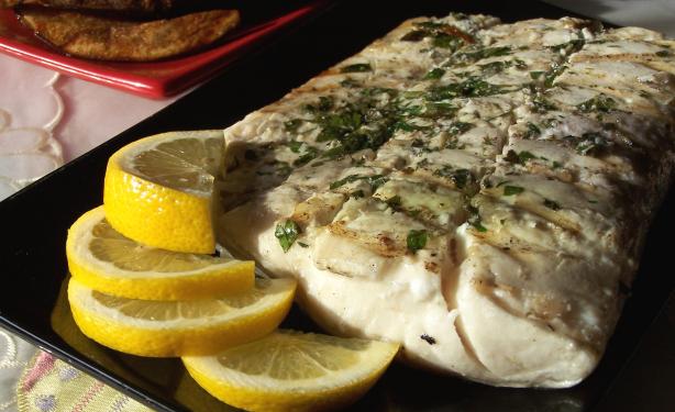 Grilled Halibut Simply Delicious. Photo by Rita~