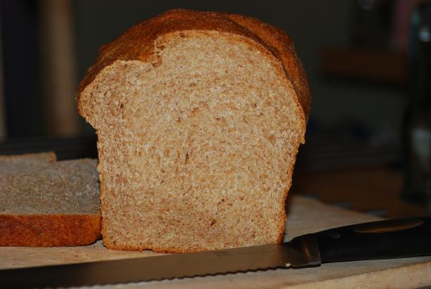 Mom's 100% Whole Wheat Air Loaf in Abm. Photo by Katzen