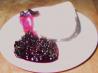 Lemon Swirl Cheesecake With Wild Blueberry Sauce. Recipe by oilpatchjo