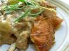 Crispy Roast Chicken With Riesling, Grapes and Tarragon