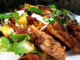 Lemon and Herb Chicken With Peach and Prosciutto Salad. Photo by French Tart