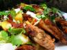 Lemon and Herb Chicken With Peach and Prosciutto Salad. Recipe by I'mPat
