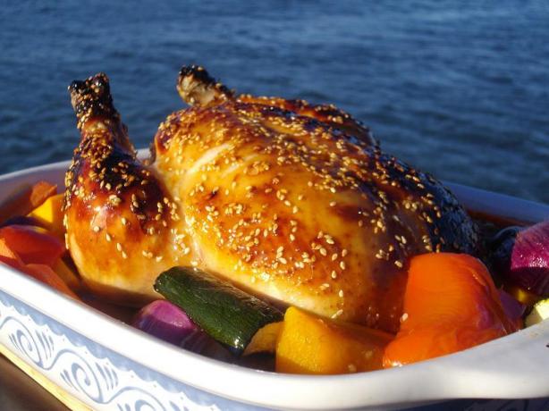 Roast Honey Sesame Chicken. Photo by The Flying Chef