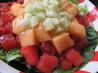 Melon Salad With Sweet Sesame Dressing. Recipe by Cookgirl