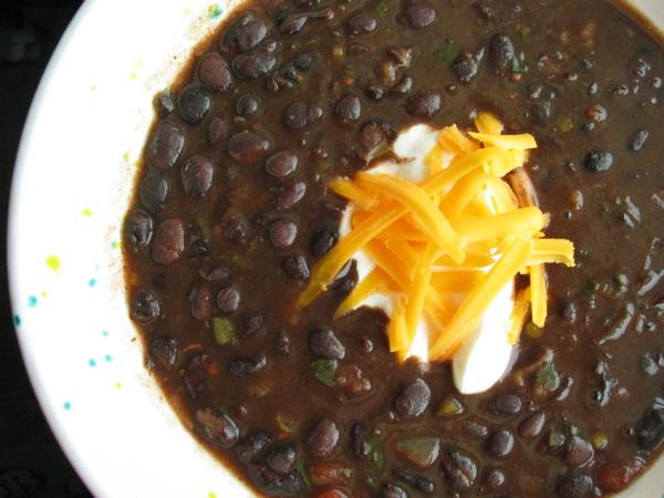 Instant Black Bean Soup. Photo by flower7