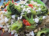 Quick-Braised Broccoli With Sun-Dried Tomatoes and Goat Cheese