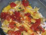 Leftover Salsa Chicken and Cheese