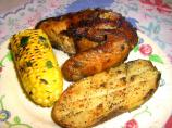 Roasted Halved Chicken With Garlic-Herb Paste