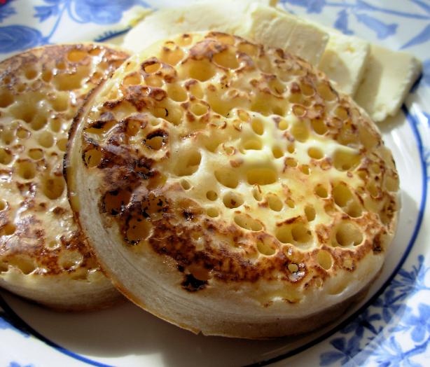 Old Fashioned Home-Made English Crumpets for Tea-Time. Photo by French Tart