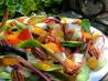 Spinach Salad With White Stilton and Fruit. Recipe by The Wallaces