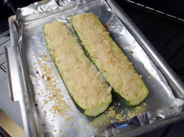 Baked Zucchini With Parmesan. Photo by Lori Mama