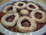 Hamburger Pie With Onion Biscuit Topper