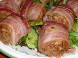 Mini  Meat  Loaves  Wrapped  in  Bacon