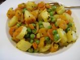 Samosa-Spiced Potato Jumble (And Tvp). Photo by Elise and family