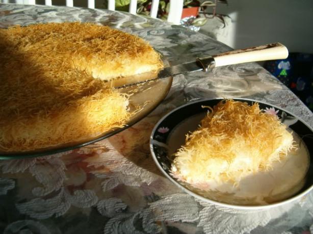 Kunafa the Traditionally Desert. Photo by Walid Nazzal