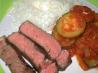 Balsamic Marinated Flank Steak. Recipe by HokiesMom