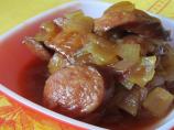 Slow Simmered Sweet and  Sour Kielbasa