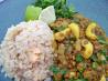 Coconut Red Lentils With Spinach, Cashews & Lime (Vegan)