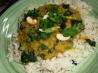 Coconut Red Lentils With Spinach, Cashews & Lime (Vegan). Recipe by magpie diner