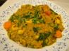 Coconut Red Lentils With Spinach, Cashews & Lime (Vegan)