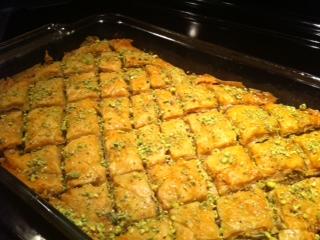 Pistachio Baklava With Cardamom and Rose Water. Photo by Stina_B