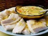 Poached Codfish Steaks With Egg Sauce (Torsk Med Eggesaus). Photo by twissis