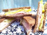 Mini Pumpernickel Grilled-Cheese and Pickle Sandwiches