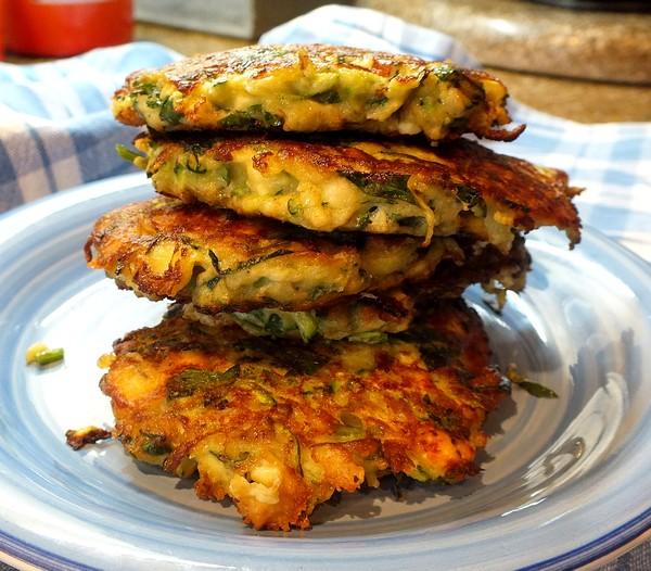 Zucchini Fritters (Kolokithopitta). Photo by Zurie