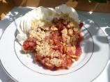 Strawberry and Rhubarb Crumble