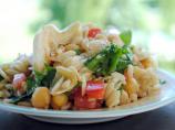 Greek Orzo Salad With Chickpeas & Artichoke Hearts