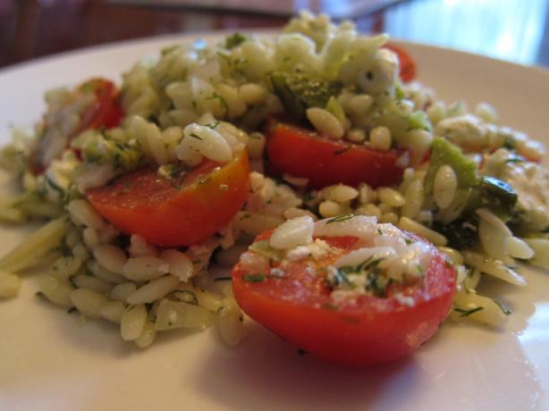 Orzo Salad. Photo by Dr. Jenny