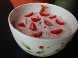 Tomato Raita. Photo by Kumquat the Cat's friend