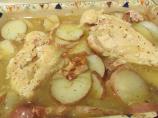Stoved Chicken (Chicken Casserole With Potatoes, Bacon and Onion