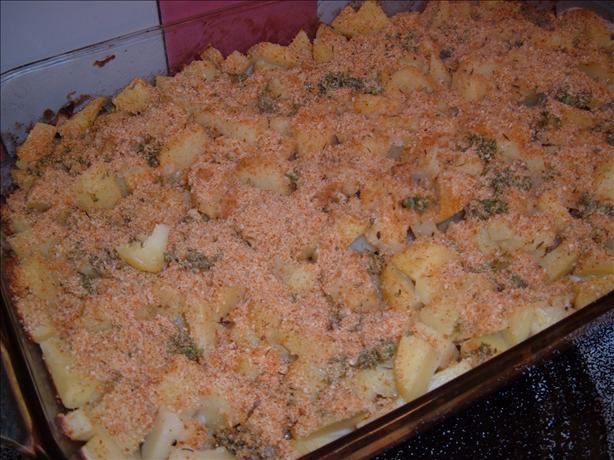 Emeril Lagasse's Delmonico Potatoes. Photo by Kay Demonbren
