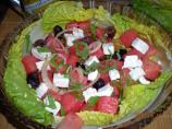 Watermelon, Feta and Olive Salad