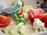 Quick Cucumber, Tomato and Feta Salad