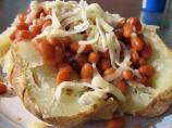 Baked/ Jacket Potato With Baked Beans and Cheese
