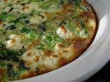 Crustless Leek, Greens, and Herb Quiche