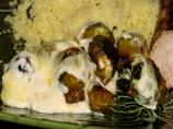 English Roasted Brussels Sprouts in Cheese Sauce