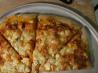 Buffalo Sweet Potato & Blue Cheese Pizza. Recipe by tyk