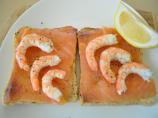 Smoked Salmon Open Faced Sandwich (Laks Sm&oslash;rrebr&oslash;d