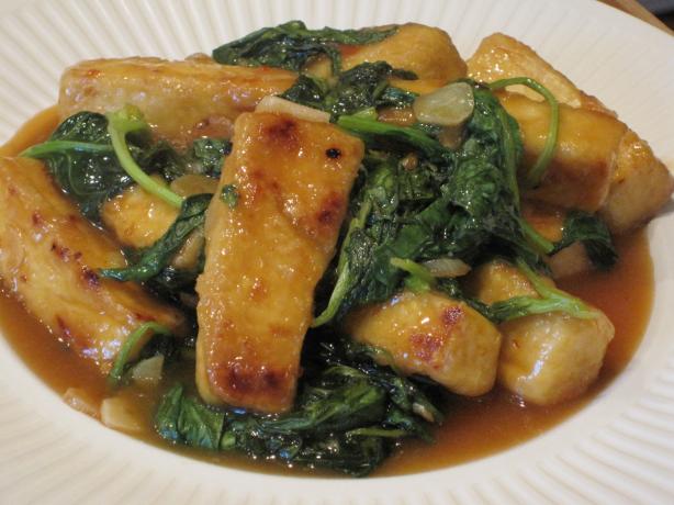 Sweet Chili-Glazed Tofu With Bok Choy - America's Test Kitchen. Photo by magpie diner