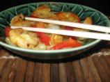 Stir-Fried Rice Noodles With Curried Shrimp - America's Test Kit. Photo by Pot Scrubber