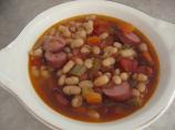 Frankfurter and Lentil Soup. Photo by Brenda.