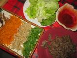 Bulgogi "fire Meat" With Leafy Green Vegetables and Sw