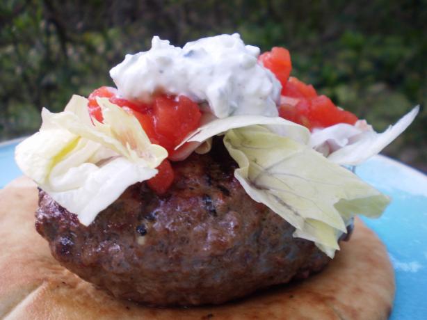 Greek Stuffed Hamburgers. Photo by breezermom