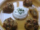 Baked Chickpea Patties With Lemon  Herb Yogurt Sauce