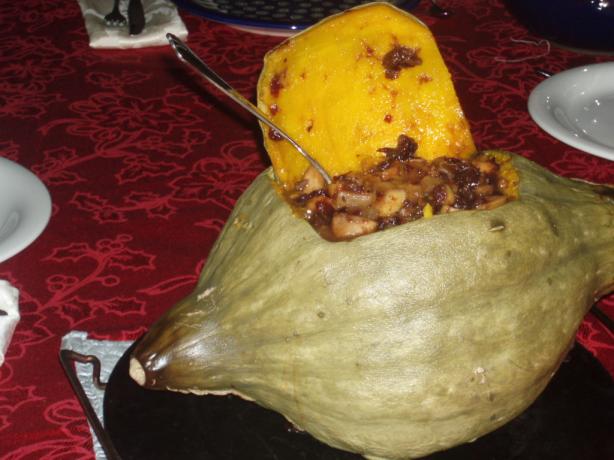 Baked Stuffed Pumpkin. Photo by Chef Tweaker